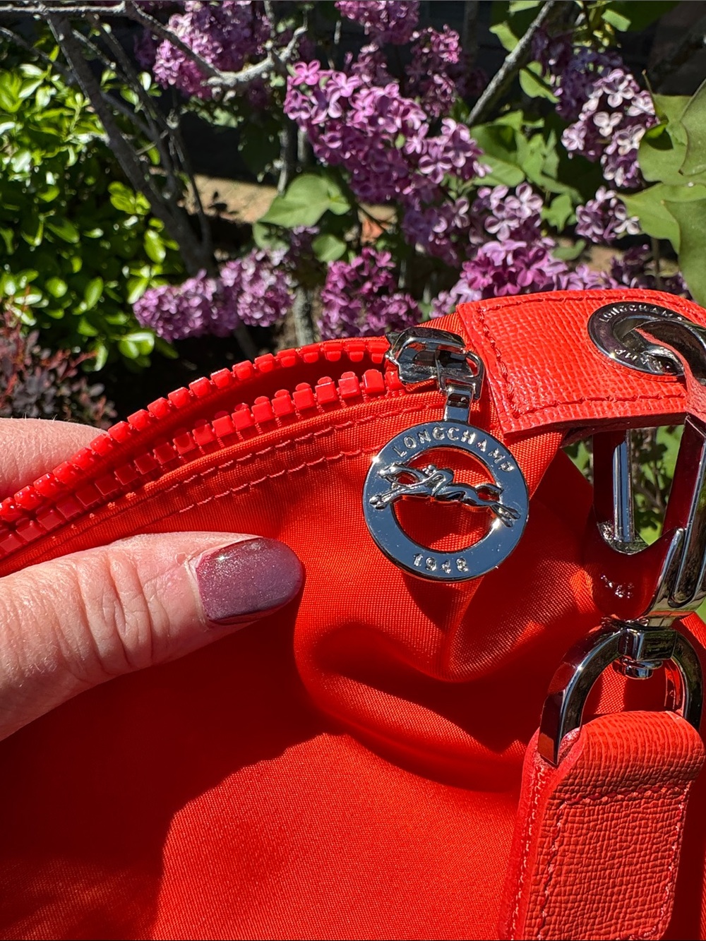 Longchamp Canary orange Le Pliage Tote with Removable Shoulder Strap - Picture 9 of 10